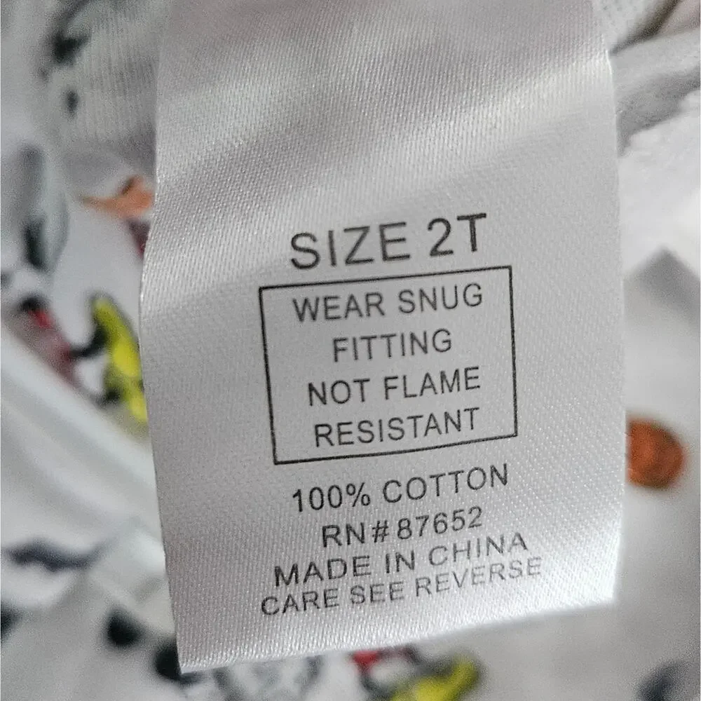 Disney unisex‎ 2 piece Halloween Mickey and Minnie mouse pajama set size 2T